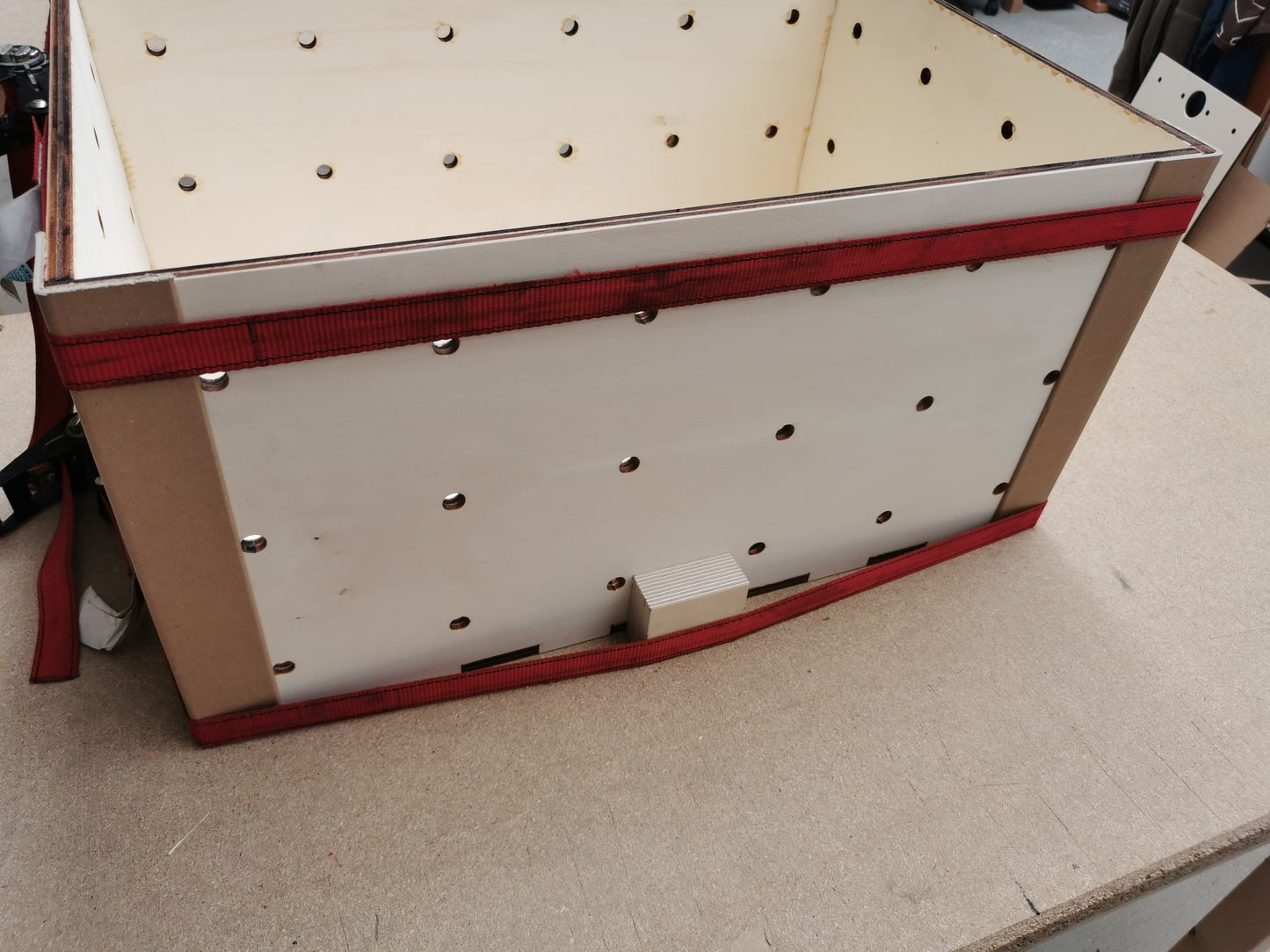 Carriage bolt with nut and washer