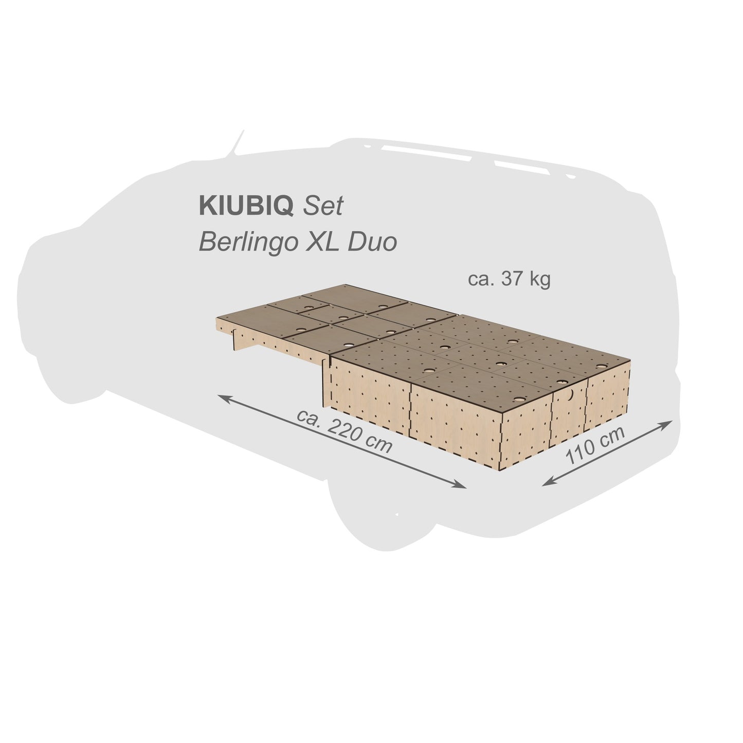modularer Camper Ausbau für Berlingo und Rifter