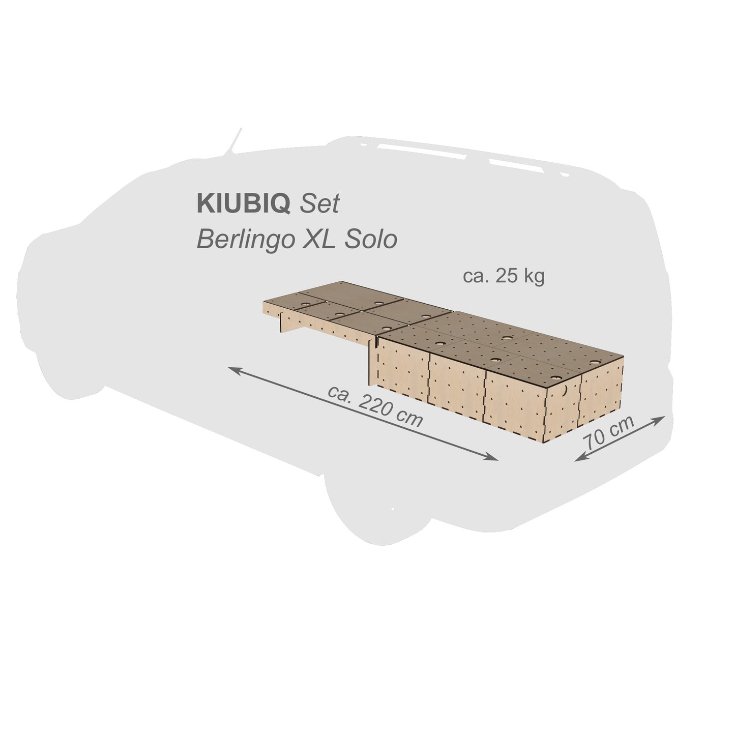 Kiubiq Campingset für Berlingo Proace Combo Rifter XL