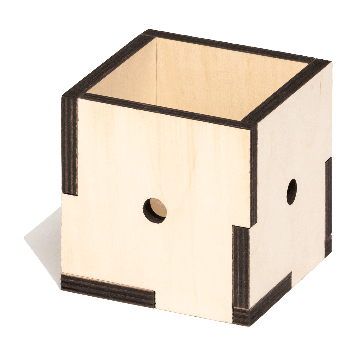 KIUBIQ Würfelbox XS – kompakte Holzkiste aus Multiplex mit Stecksystem