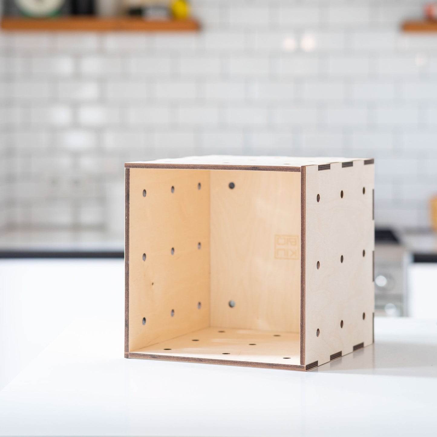 Weinkiste Set Würfel Natur