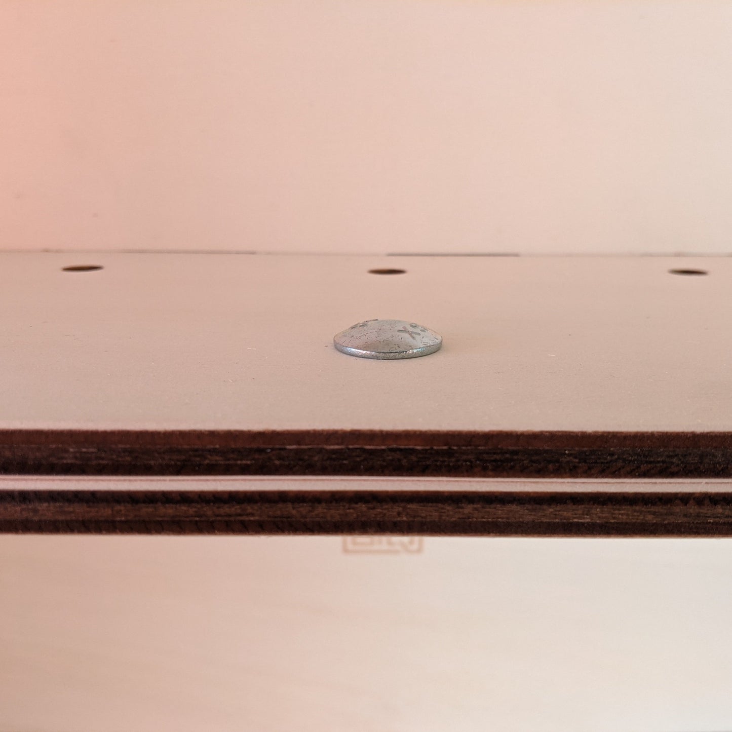 Carriage bolt with nut and washer