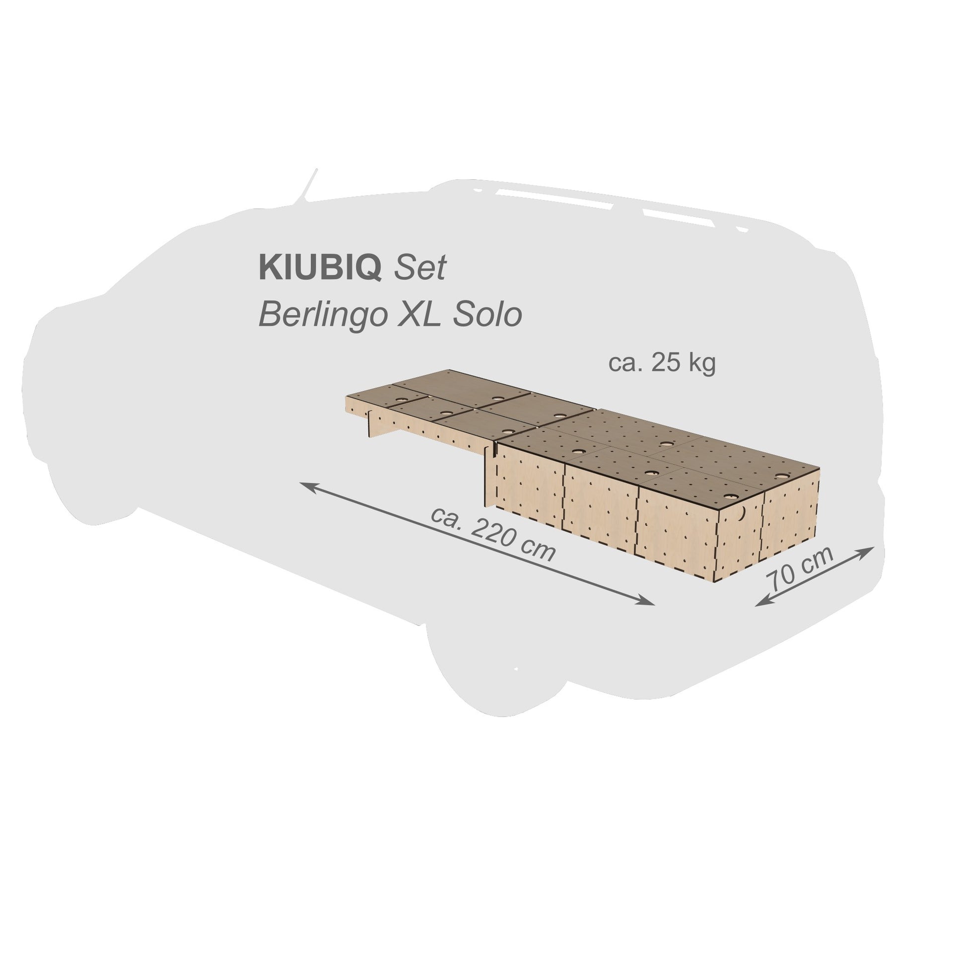Kiubiq Campingset für Berlingo Proace Combo Rifter XL