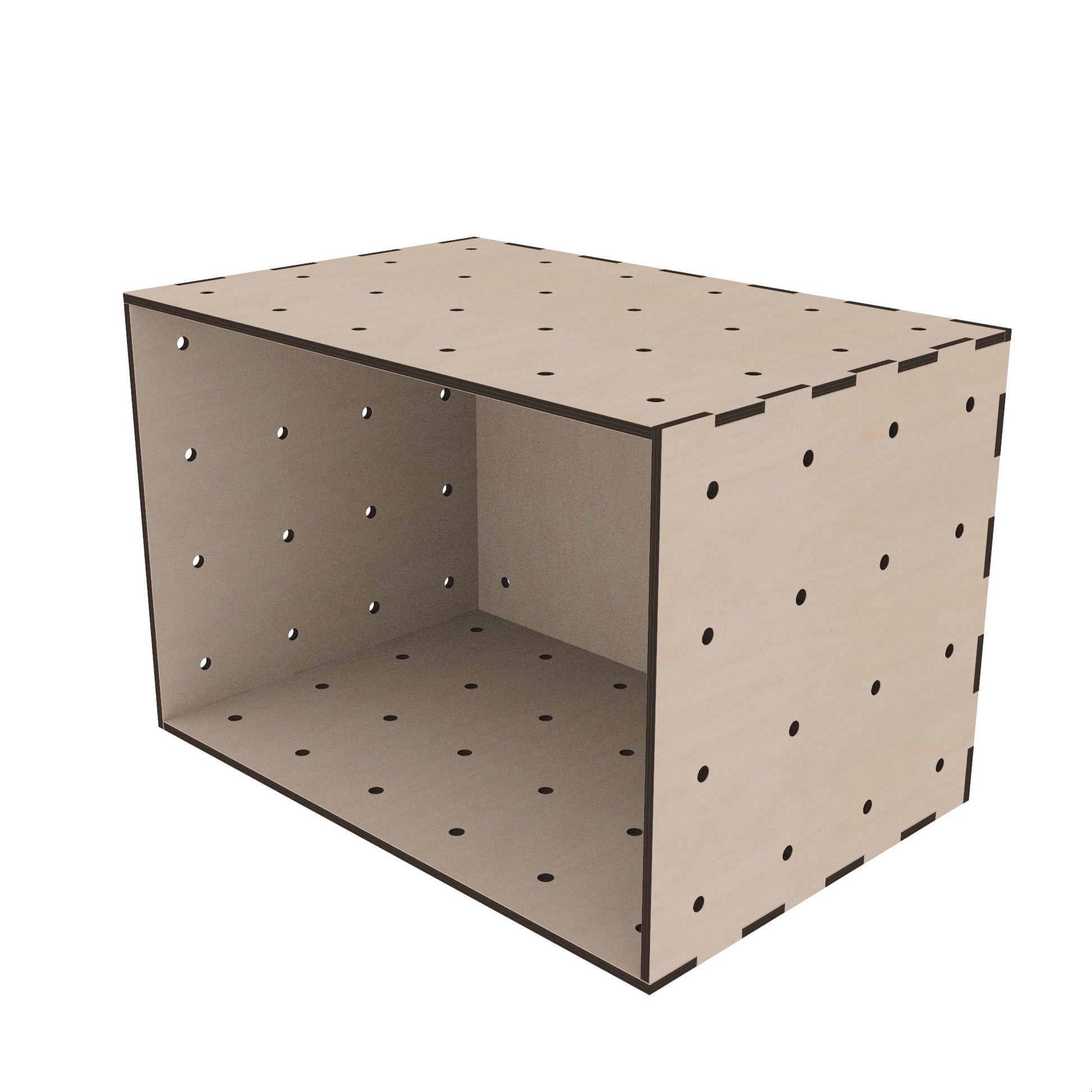 Kiubiq Eurobox L 600x400x400 cm – robuste Holzkiste im Euroformat, optimal für Transport und Aufbewahrung