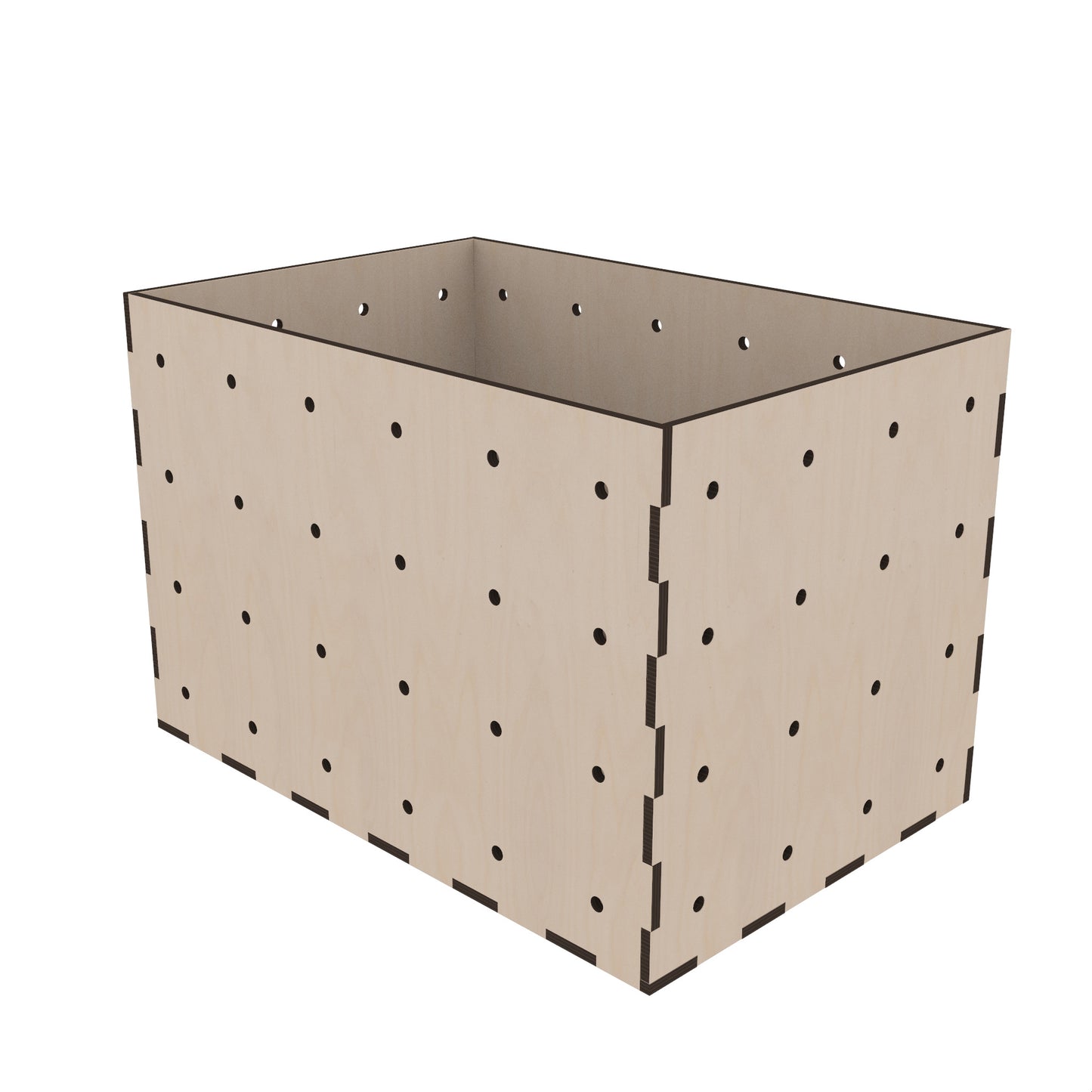 Kiubiq Eurobox L 600x400x400 cm – extragroße Holzkiste für Stauraumlösungen und Logistik