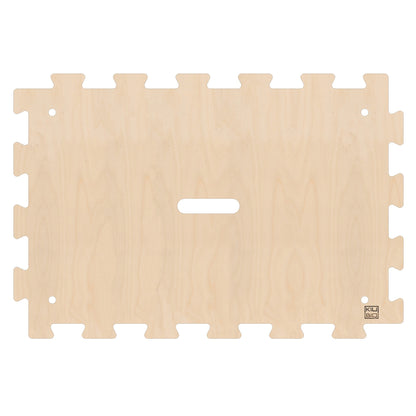 KIUBIQ Puzzledeckel 600x400 mm aus Holz – Leichte Eurobox Abdeckung mit verzahntem Puzzlerand als modulare Alternative für Camper