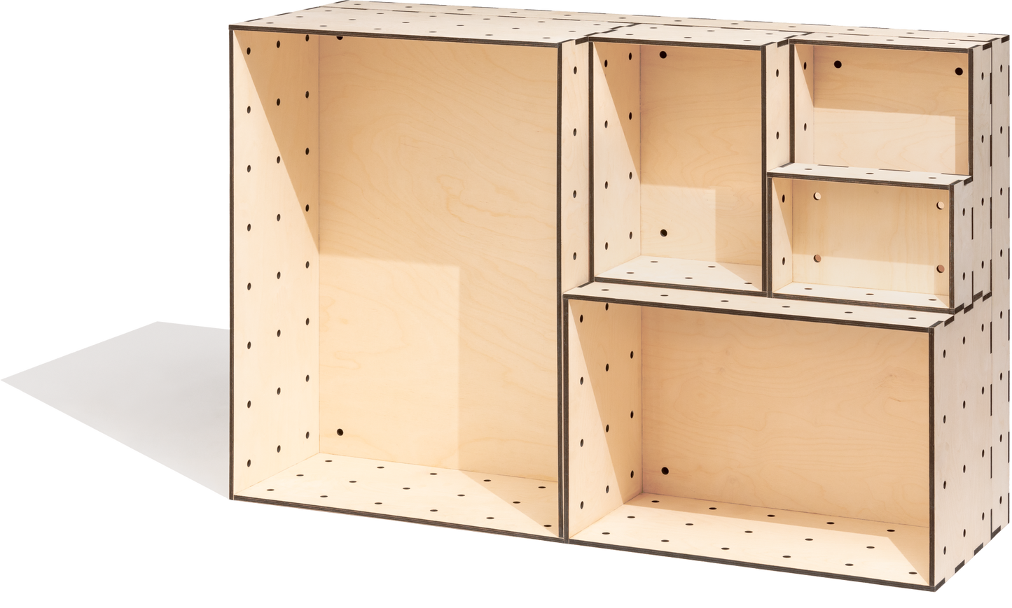 Set aus Holzkisten im Euroformat