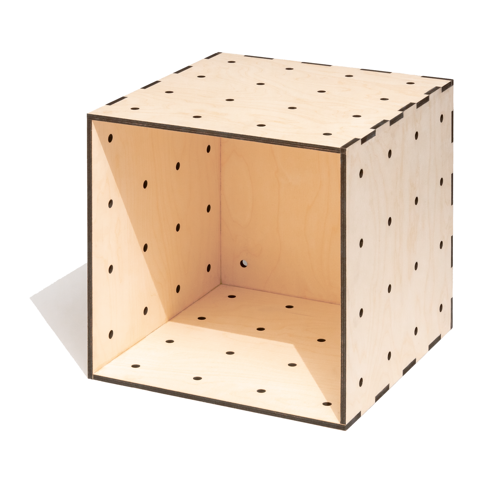 Kiste für Stapelregal aus Sperrholz Birke 40 cm Cube