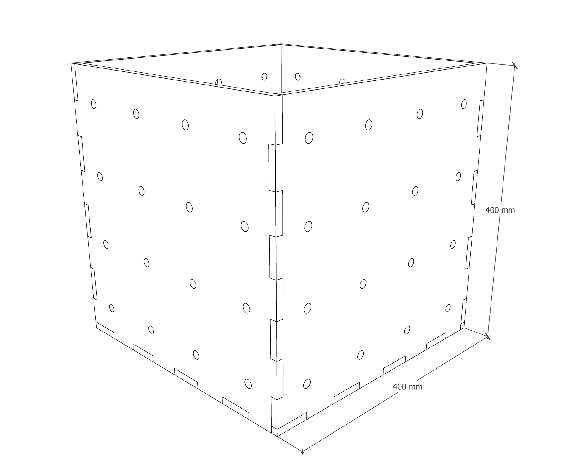 Kiubiq Würfelbox  400 x 400 x 400 mm – KIUBIQ
